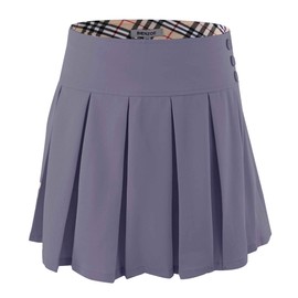 Bienzoe Girls’ Durable Teflon & Stretchable School Uniform Pleated Skirts -