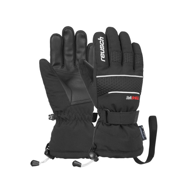 Reusch Connor R-TEX XT Junior Unisex Finger Gloves, Black/White 5