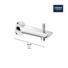 GROHE 13356003 Eurosmart Diverter Tub Spout, Chrome
