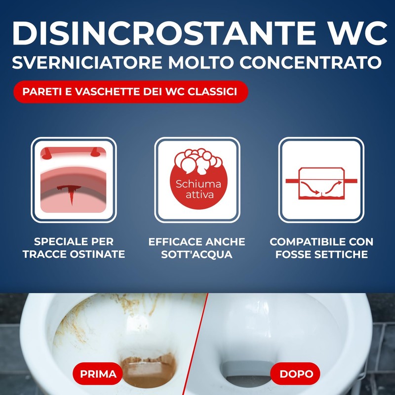STARWAX THE FABULOUS Polvere Disincrostante WC, 850g