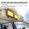 Nilight Amber 48LED Visor Strobe Lights Interior Windshield Emergency Warning