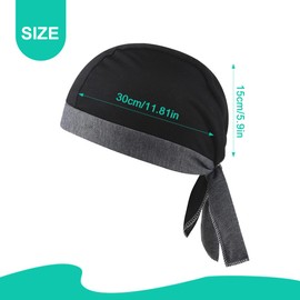 NHQZ 2 Stücke Sports Bandana Cap,Biker Bandanas Kopftuch Hat,Kopftücher,Bandana Baumwolle,Fahrradmütze Unter Helm,Dünne Mütze Herren,Sommer Fahrradmütze,Sportmütze Atmungsakt