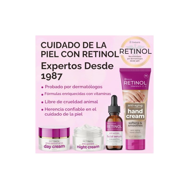Skincare Ldel Cosmetics Retinol Hand Cream, 3.52-Ounce Tube, Retinol, SKIN_MOISTURIZER,