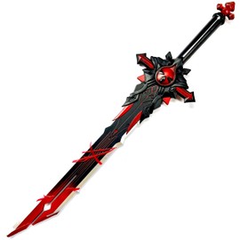 PKK 40" Fantasy Foam Sword Wolf Gravestone High Density Foam for Costplay and Collection Genshin Impact