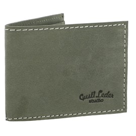 Gusti Danny Leather Wallet, Wallet, Wallet, Travel Purse, Small, Men's Leather, blue, Retro