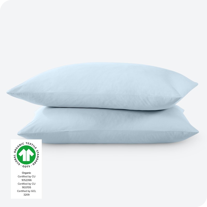 Bare Home 100% Organic Cotton Standard/Queen Pillowcase Set - Crisp
