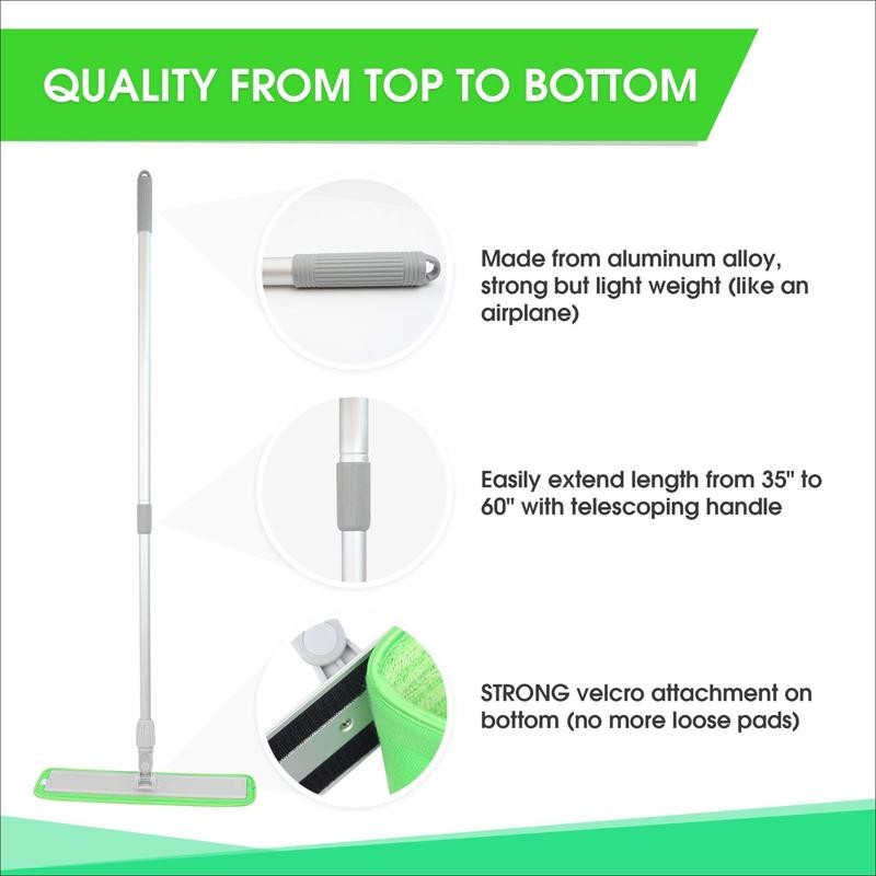 Turbo Microfiber Mop Floor Cleaning System - 18-inch Dust Mop