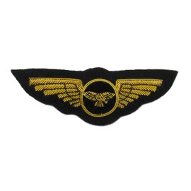 Badge Pilot Wings Gold Airline Wings R1770, Gold & Black