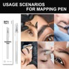 5PCS microblading eyebrow white mapping pen, eyebrow Outline Tattoo skin