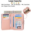 GAEKEAO Small Wallet for Women RFID Blocking Leather Wristlet Purse