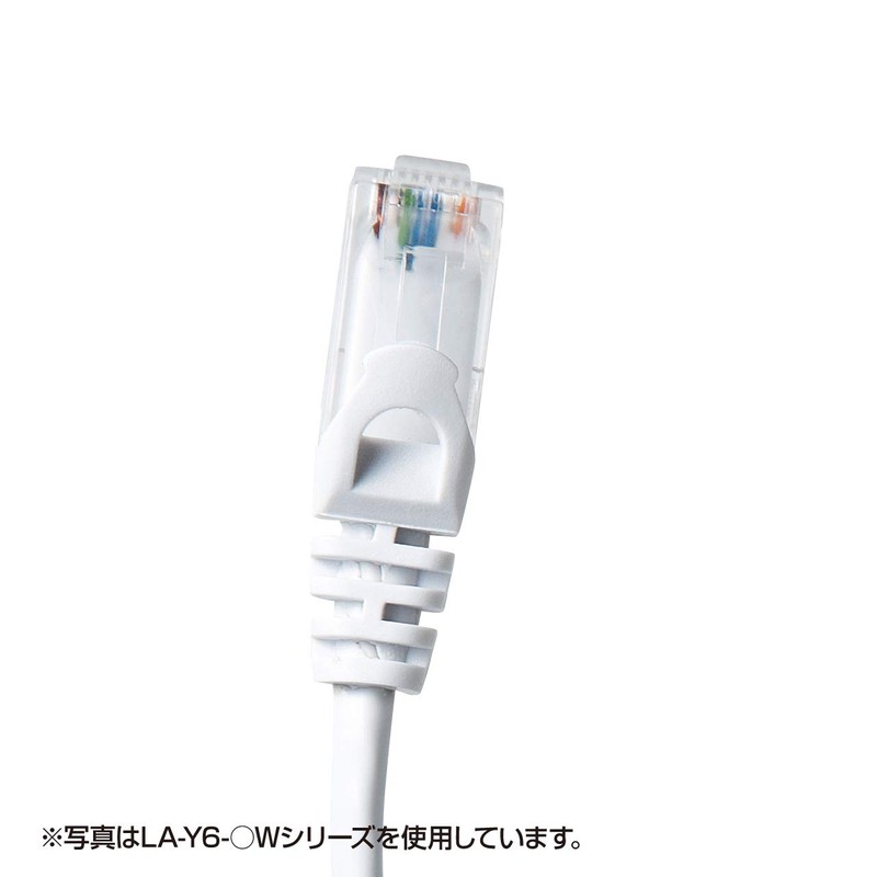 Sanwa Supply LA-Y6-05Y CAT6LAN Cable, 16.4 ft (5 m), UTP,
