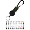 SasuGadget Retractable Keychain, Compact & Durable Key Reel with Carabiner,