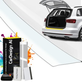 CarDesign AI Boot Sill Protector Suitable for Mazda CX-60 2022-2024 (SUV): Complete Set with Tailor-Made Paint Protection Film, Scratch Protection for Boot / Bumper Car (Transparent)