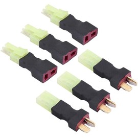 FLY RC 3 Pairs Mini Tamiya Style Connector to Deans T Plug Male Female Adapter for RC ESC Speed Controller Lipo Battery Charging
