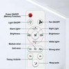 Arightmu 2-in-1 LED Ceiling Fan Light with Remote,3 Speeds &