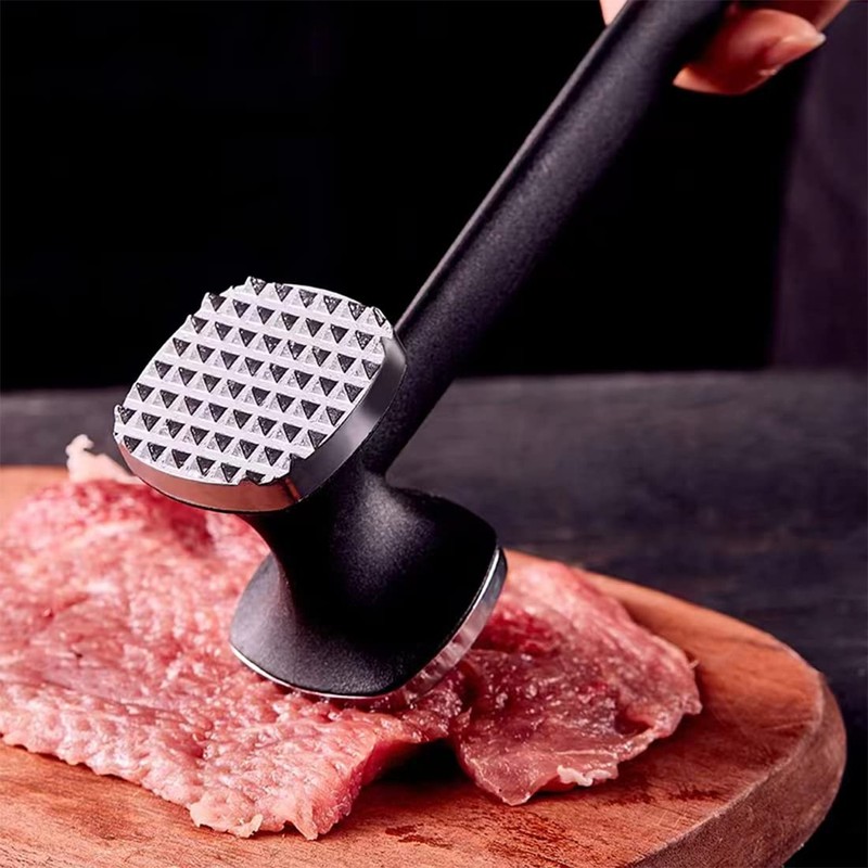 ZMREN Meat Tenderizer Hammer, Double-sided stainless steel meat tenderiser with
