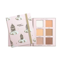 Neve Cosmetics ArtDiary Palette, 6 Powders with Different Textures and Undertone | "Powder Palace Palette"