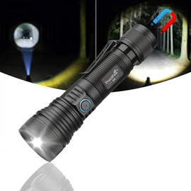 TrustFire E6 Rechargeable Flashlights High Lumens, 1500 Lumens Super Bright Flashlight 5 Modes Zoomable LED Flashlight Waterproof Flash Lights for Emergency, Outdoor, Home, Camping, Hiking