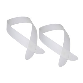 Hasegawa Japanese Style Poly Collar Core Chestnut Collar 2-Piece Set, Made in Japan, white