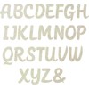 4 Inch Tall Wooden Letter M Unfinished Craft, Wood Alphabet