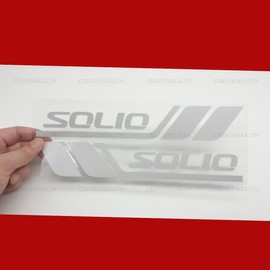 Suzuki Solio Fender Emblem Door Sticker Body Rear Side Glass Side Skirt Improve Appearance Cool Hide Scratch Heat Resistant Reflective Waterproof (Ginyaku)