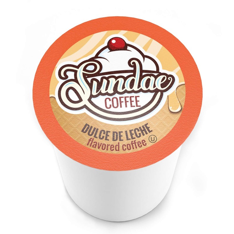 Sundae Ice Cream Flavored Coffee Pods, Compatible with 2.0 Keurig