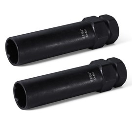 Vexplo 2 Pieces 6 Spline Lug Nut Socket Set, Locking Lug Nut Removal Tool, Wheel Lock Removal Kit for Easy Installation and Removal of Lug Nuts on Aftermarket Wheels