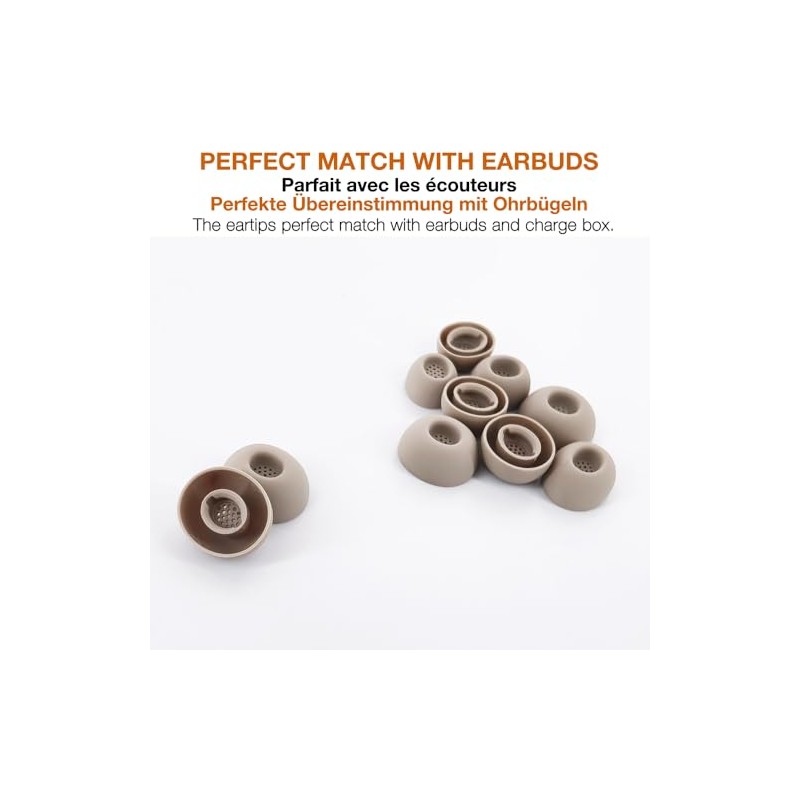 TENNMAK 10X Eartips Compatible with JBL Tour Pro 3 *