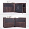 TRUSADOR Savona Full Grain Leather Mens Bifold Wallet RFID Blocking