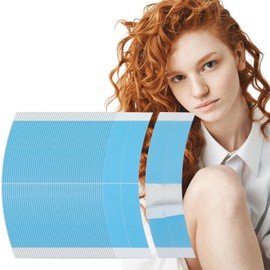 Nogeqi 50pcs Double Sided Lace Tape, Adhesive Lace Tape for Wigs Waterproof, Toupee Tapes Strong Laces Wig Tapes Blue for Toupee Hairpiece Hair Extension