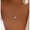 Daisy Philip Crystal Heart Necklace - Gold Plated with Crystal