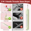 UNIANE Pack of 3 Pluggable Needle Threader, 2 in 1