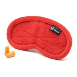 Wild Essentials Infinity - Antifaz para dormir (forro polar), color rojo
