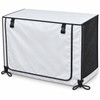 Outdoor Air Conditioner Cover, Oxford Cloth Weather Protector with Roll-Up
