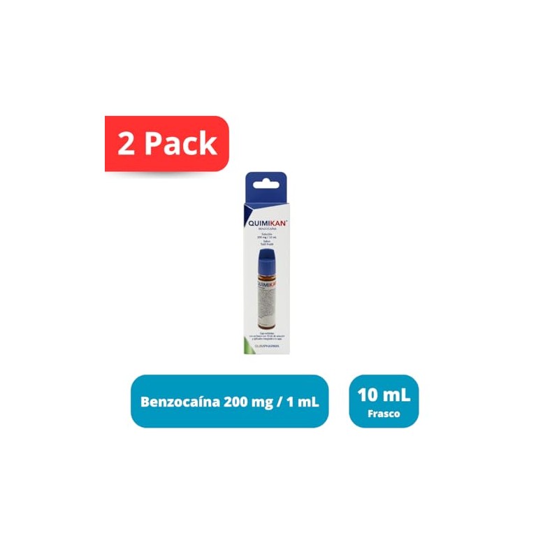 Quimikan Benzocaína 200 mg/1 mL Solución Tópica Bucal | Alivio