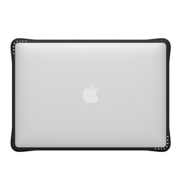 CASETiFY Impact MacBook Air 13" (2018-2020) Case [Enhanced Protective Corner Design/Ventilation Cutouts/Anti-Slip Grip] - Clear Black