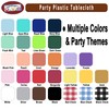 PARTY ULYJA Light Yellow Tablecloths Plastic 3-Pack Premium 54 Inches