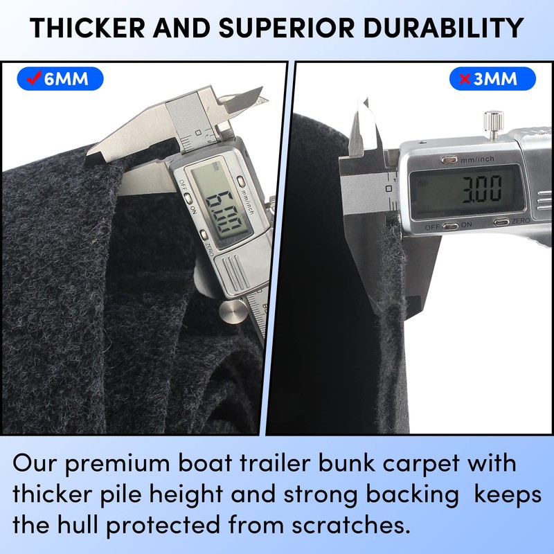 Boat Bunk Carpet 8in Wide x 13ft Long, Boat Trailer