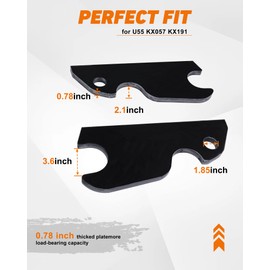 SPIRRELAB Excavator Quick Attach Bucket Ears Attachment Fit for Kubota U55 KX057 KX191
