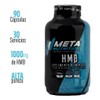 Suplemento HMB Meta Nutrition 90 Capsulas 30 Srvicios Sin sabor