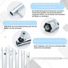 KASURE Pipe Socket Spanner Set 6-Piece Socket Wrench Set with