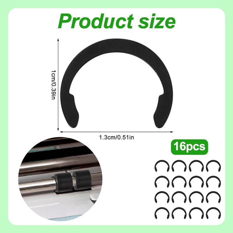 16pcs Retaining Clip Rings Compatible with Cricut Maker/Explore Air, Rubber