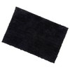 Black Soft Tufted Microfibre Bathroom Shower Bath Mat Rug Non-Slip