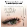 Pestañas Postizas Itntfn 3d Forma U Naturales Y Voluminosas