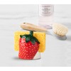 dgudgu Strawberry Sponge Holder for Kitchen Sink Cute Sink Sponge