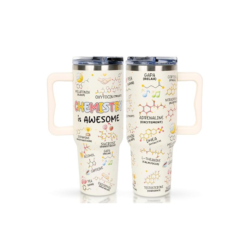 Chemistry Gifts 40oz Tumbler, Chemistry Teacher Gifts for Women, Chemistries