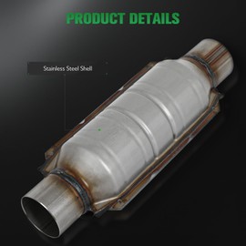 SCITOO 99306 2.5" 1PCS Inlet/Outlet Universal Catalytic Converter,EPA Compliant