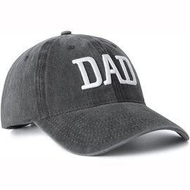 Himozoo Mom and Dad Hats,Dad Birthday Gifts from Daughter Son,Funny Embroidered Adjustable Dadddy Baseball Cap (Black Dad)