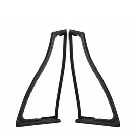 BURANIFUSION Moveable Vent Glass Weatherstrip Seals Set Kit Pair for Jeep for CJ5 1982-1983 for CJ7 1982-1986 for Scrambler 1982-1985 for Wrangler 1987-1995 Front Left Right J5459433 J5459434 WEF0824