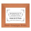 Sentimental Photo Frame Best Gramps Ever Wood Engraved 8x10 Landscape